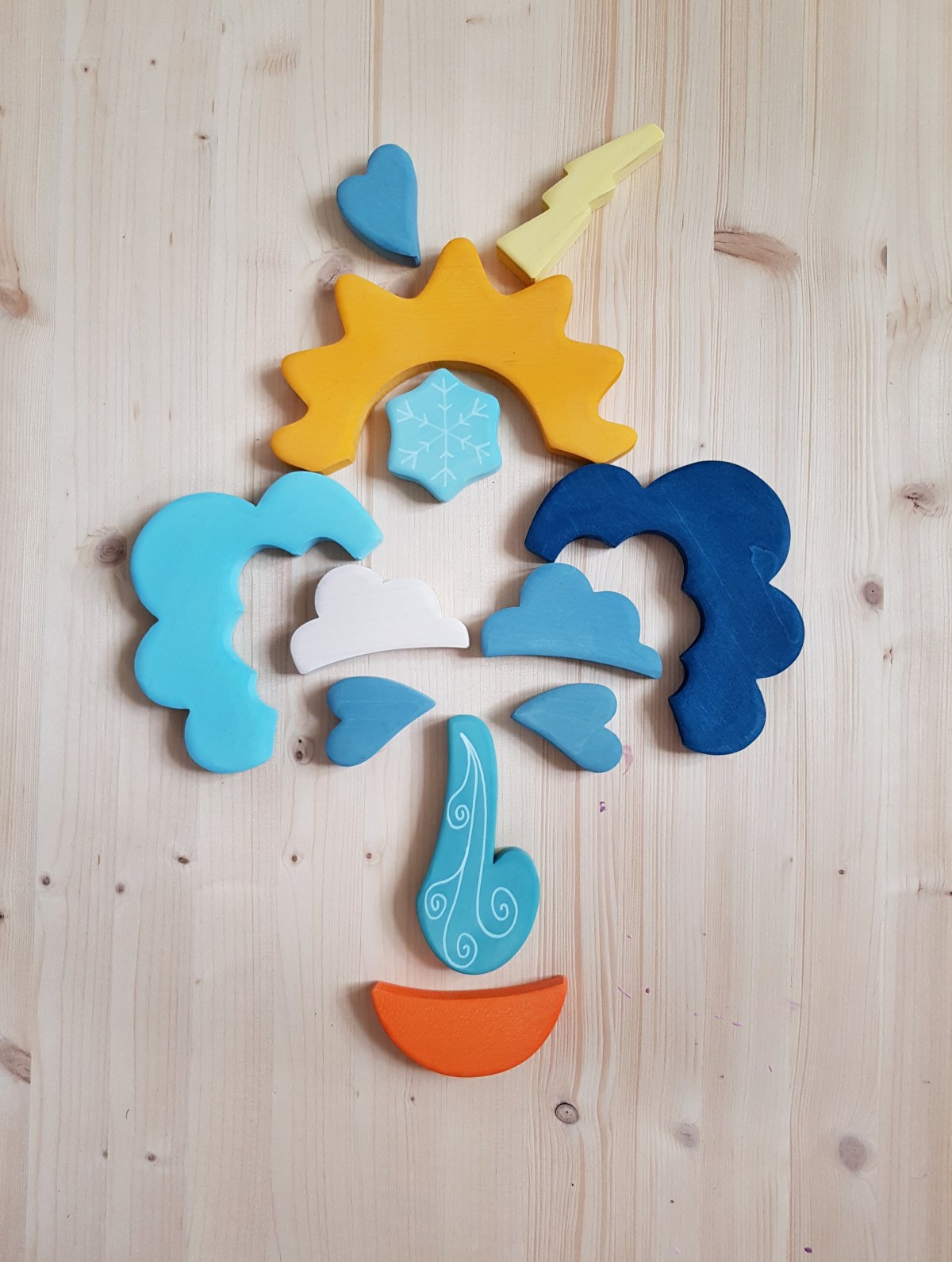 #mandalawithtoys mit dem Bauset Wetter von Grimms [Mandala&nbsp;Mittwoch]